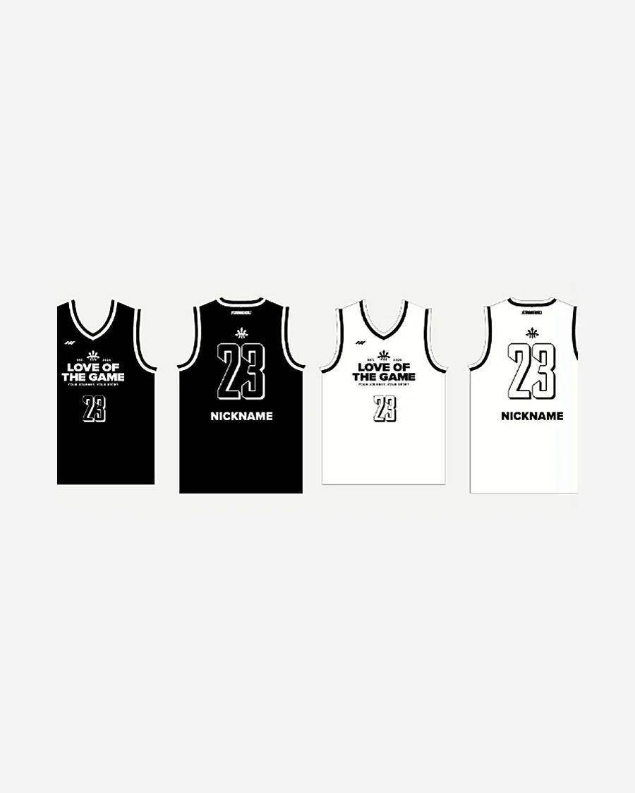 Personalised Jersey — Black / White · your name & number